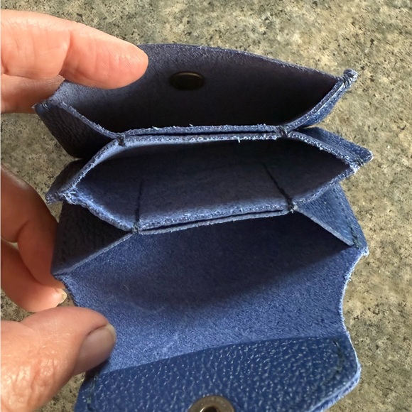 Portland Leather Molino Blue Lovebug plus Wallet - Picture 3 of 7